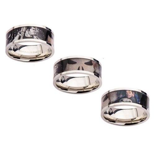 Punisher Printed Comics Stainless Steel Ring